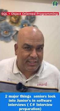 C# Interview Preparation :- 2 Things a senior looks in to a junior during software interviews.