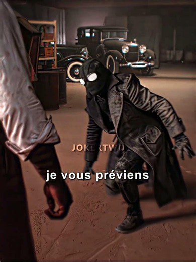 Spider-Man Noir struggles against a villain (French version) / Spider-Man Noir 2026 #shorts