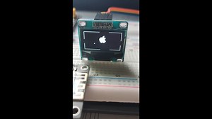 esp8266 oled屏幕显示苹果开机动画