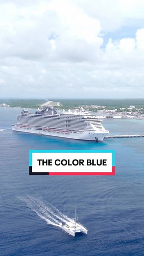 That ending though 💙. #MSCCruises #colortrend #blueworld #cruisevacation