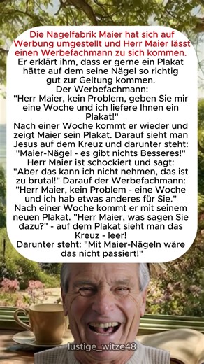 Die Nagelfabrik Maier hat sich aufWerbung umgestellt...
