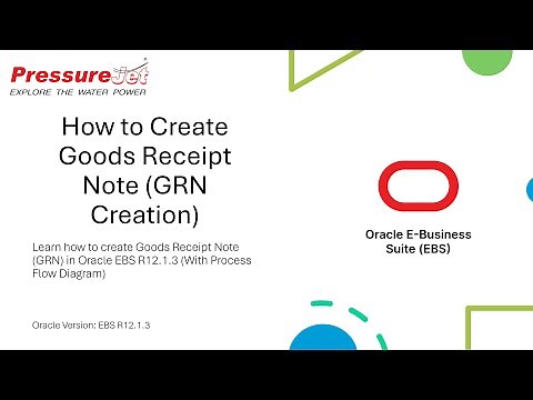 How to Create Goods Receipt Note (GRN Creation) | Oracle EBS R12