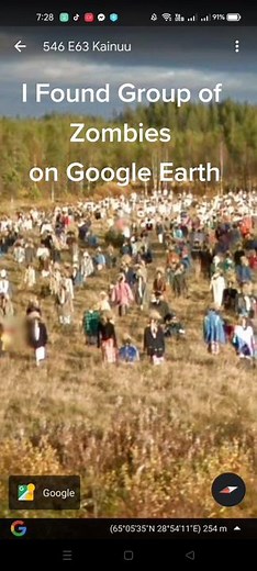 Creepy Google Earth Zombie Sightings