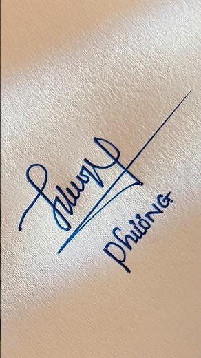 Cách ký tên Phương dễ hiểu nhưng ấn tượng #vietchuky #chukydep #chukyphongthuy #signature