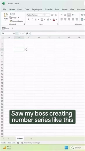 Your Excel Dictionary on Instagram: "How to create a number series using this shortcut. 🔢⁠ ⁠ Comment 'SMARTER' and I'll send you a FREE class on Lookup Functions & Shortcuts!⁠ ⁠ #excel #exceltips #exceltricks #spreadsheets #corporate #accounting #finance #workhacks #tutorial #sheets⁠"