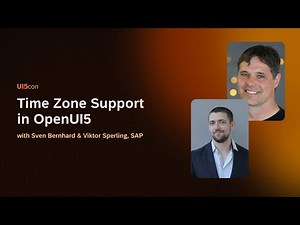 UI5con 2023: Time Zone Support in OpenUI5