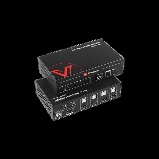 AV Access 4x1 4K KVM Switch w/ HDMI for Home office/ Gaming