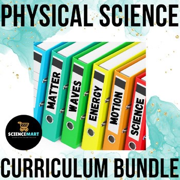 Matter and Energy, Waves Physical Science FULL Year Curriculum Bundle