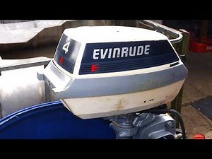 1985 Evinrude 4 hp outboard motor 2 stroke (dwusuw)