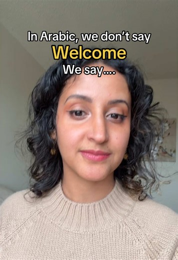 How to say welcome in Arabic #arabic101 #arabtiktok #arabic #arabiclanguage #beginnerarabic