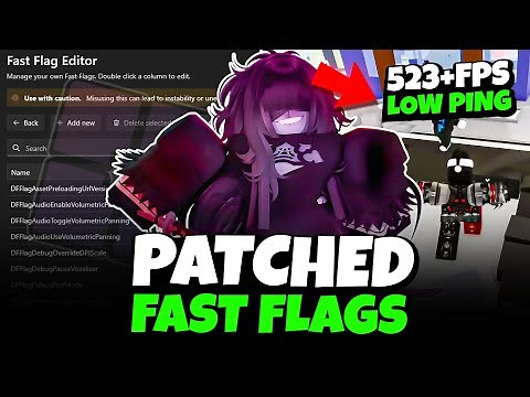 Patched Bloxstrap Fast Flags Settings for MAX FPS & Low Ping in Roblox! 🚀 (500+FPS)