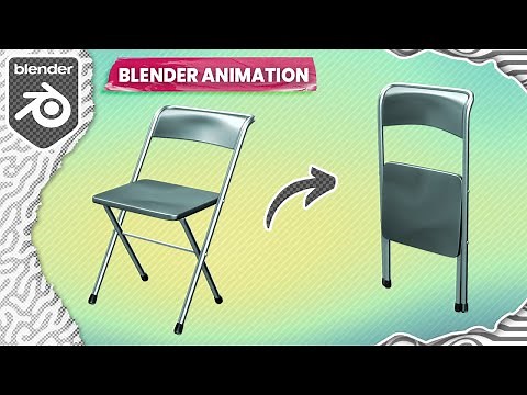 Folding Chair Animation in Blender 3D