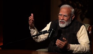 Prime Minister Narendra Modi speaks to Lex Fridman about India's contribution to AI. "No matter what the world does with AI, it will remain incomplete without India". Ministry of External Affairs, Government of India *** Il Primo Ministro @narendramodi parla con @lexfridman del contributo dell'India all'IA. "Non importa cosa farà il mondo con l'IA, rimarrà incompleta senza l'India". @meaindia | India in Italy (Embassy of India, Rome)