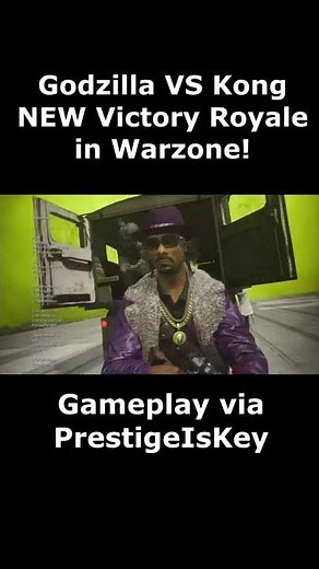 New Godzilla VS Kong Victory Royale Cutscene in Warzone Operation Monarch Event (Warzone Godzilla)