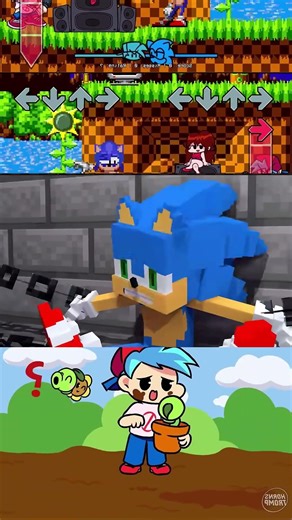Sonic Joins the Battle: Oh Uhm for Hire vs Minecraft Mod! #sonic #minecraft #shortsviral