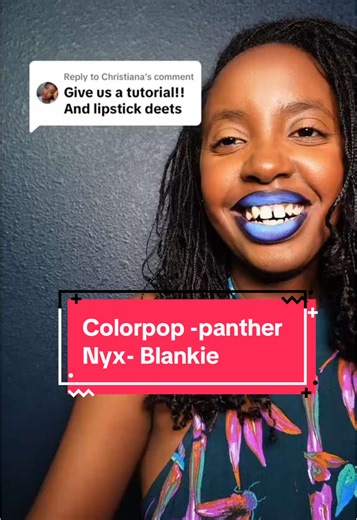 Replying to @Christiana take a shot every time I say blue ombré lip 😂 #blackgirlbiglips #ombrelipstutorial #saturday