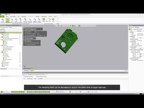 Unplanned inspection with Geomagic Control X | Best Fit Alignment