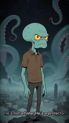 The Forbidden Song of Squidward Tentacles 🐙 #creepypasta #darktheory #squidward #spongebob #horror