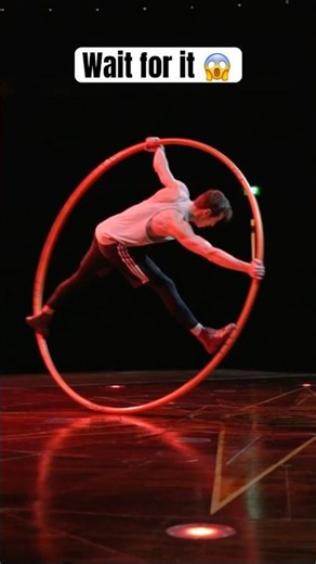 INSANE Cyr Wheel Performance! 😱 #circus #acrobat #shorts