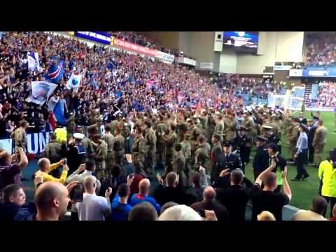 British Troops Singing Sectarian Songs at Ibrox 28.09.2013
