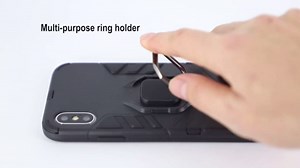 Phone Case for Samsung Galaxy A10 with Tempered Glass Screen Protector Cover and Magnetic Ring Holder Stand Kickstand Slim Hard Cell Accessories Glaxay A 10 Gaxaly 10A SM A105M 6.2 Galaxies Cases Blue