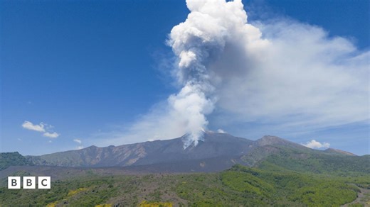 Mount Etna: Volcano erupts again sending ash plumes into sky
