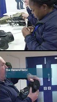 Royal Navy recruits learn how to face a gas attack ⚠️