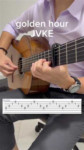 Intro - golden hour by JVKE #goldenhour #jvke #guitartutorial #guitarcover #beginners #guitartabs