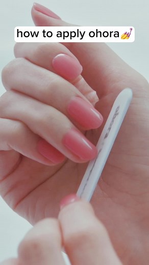 Here’s a quick rundown on properly prepping and applying your ohora nails.#tiktoknails #ohoranails #DIYNails