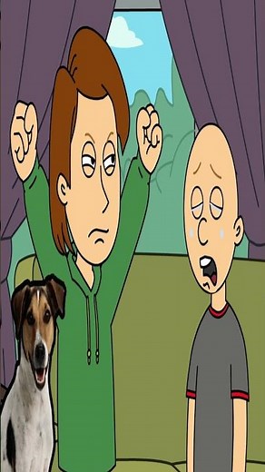 Classic Caillou Brings A Dog To School! Punished!