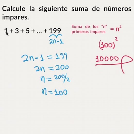 Calculate 1+3+5+...+199