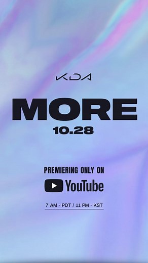 Experience this first look of the upcoming music video: “MORE.” #KDAMORE