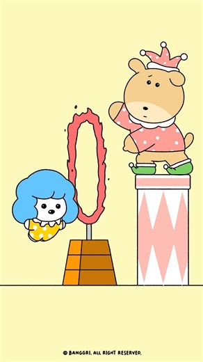 빵그리 on Instagram: "빵그리와 친구들이 펼치는 써커스!🤡 @banggri.official #characterdesign #graphicdesign #graphic #character #cartoon #캐릭터디자인 #그래픽디자인 #지존 #캐릭터 #일러스트 #일러스트레이션 #dog #banggri #빵그리 #happy #healing #힐링 #happy #animation #love #iloveyou #foryou"