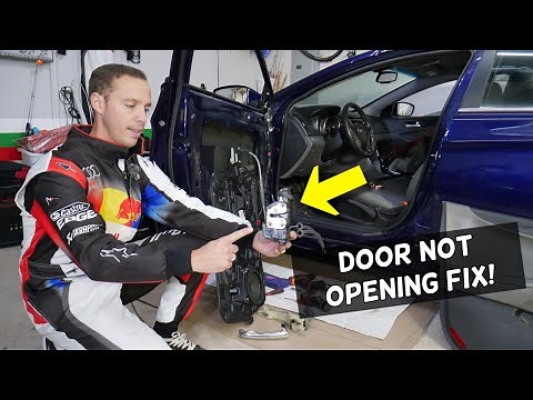 WHY FRONT OR REAR DOOR DOES NOT OPEN FROM INSIDE OUTSIDE ON HYUNDAI SONATA ELANTRA SANTA FE TUCSON A
