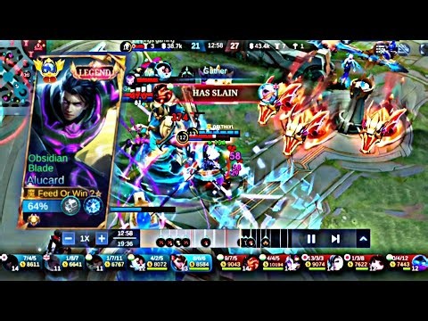 Old Legend Skin Alucard Gameplay 🔥 Mythical Glory 