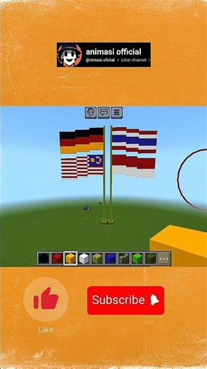 making a German flag | Minecraft #germany #tranding #shorts #feedshorts #vuralvideo
