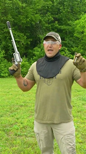 Extreme power of the .500 Bushwacker! #shorts #guns #funny