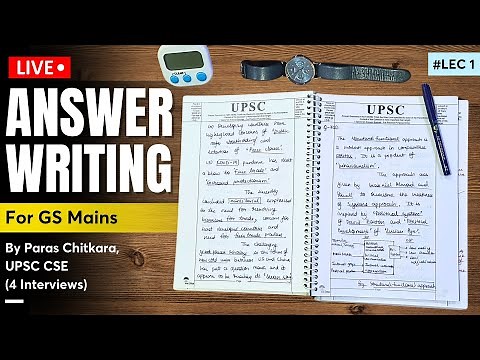 #1 Live Answer Writing for UPSC GS Mains Paper | How to write good Answer in Real Exam Hall?