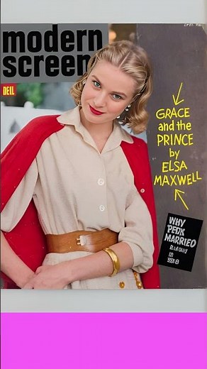 Beautiful Grace Kelly on Vintage Magazine Covers, AI Enhanced