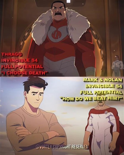 Thragg vs Invincible & Omni-Man | Invincible season 4 #shorts #viral #invincible