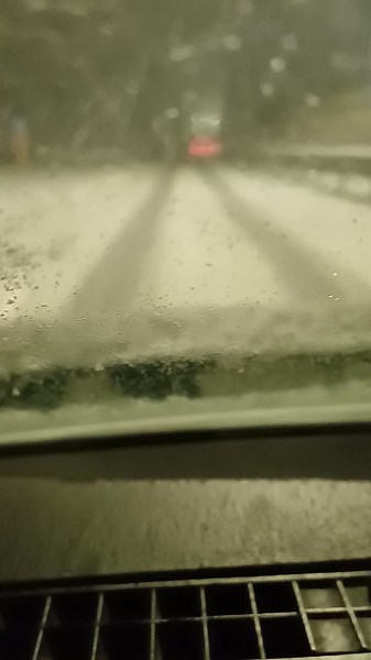 Driving Through a Snowy Night: A First-Person View