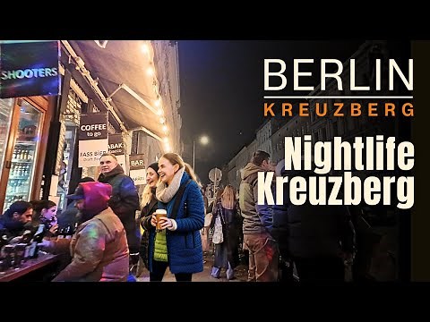Berlin Kreuzberg's vibrant Nightlife on a Saturday Night | Oranienstraße | Berlin Night Walk 4K