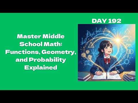 Master Middle School Math: Functions, Geometry, and Probability Explained