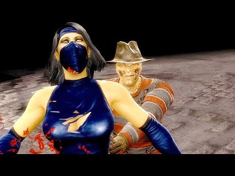 Mortal Kombat 9 - All Fatalities & X-Rays on Kitana Psycho Evil MK2 Costume Mod 4K Gameplay Mods