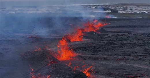 Iceland Volcano Eruption Threatens Town
