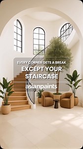 Not just a staircase. The busiest path in your home🏠 ✅ Bold colour that makes a statement ✅ Sustainable textures like wood and filtered light ✅ Elements that evolve, not erode But with all that foot traffic… can your walls keep up? ✨ Royale SmartClean from Asian Paints, for walls that stay spotless, step after step. ليست مجرد سُلَّم. بل أكثر المساحات ازدحامًا في منزلك. ✅ لون جريء يلفت الأنظار ✅ خامات مستدامة مثل الخشب والضوء الطبيعي ✅ تفاصيل مصممة لتتطور لا لتتلف ومع كل هذا المرور اليومي... هل 