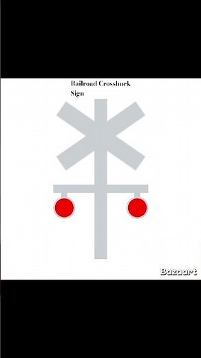 Railroad Crossbuck Sign Shape