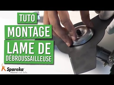 How to assemble a brush cutter blade?