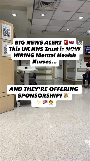 Sponsored NHS jobs #nhscareer #nhs #ukvisa #mentalhealth