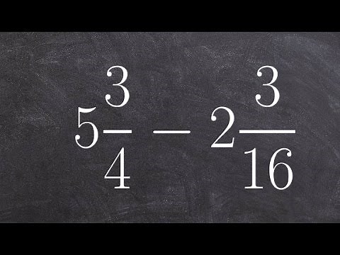Subtracting two mixed numbers - Math Practice - Tutoring Online